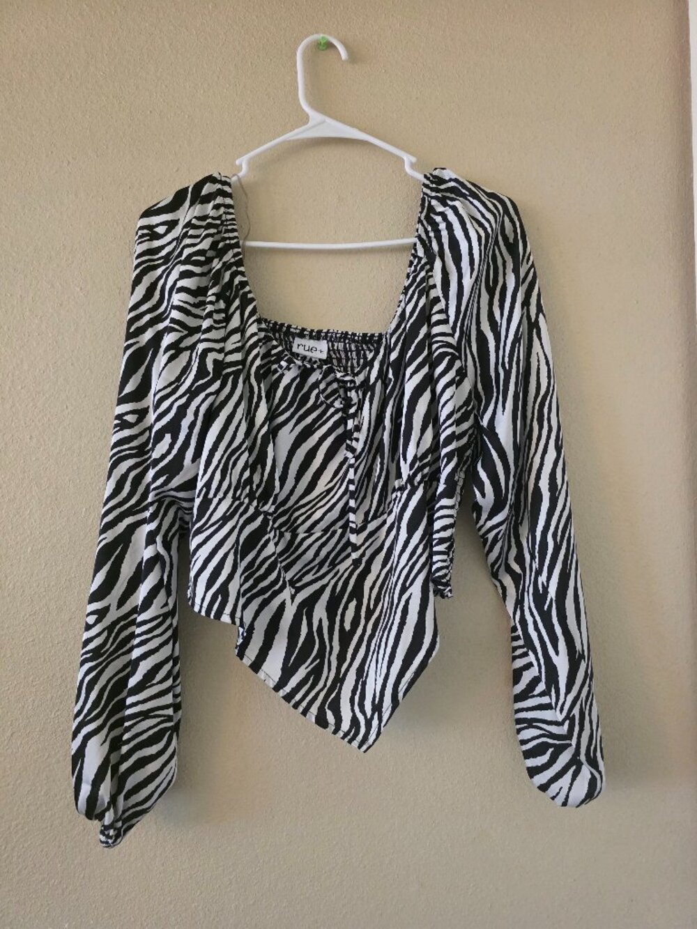 Rue21 Size 2X Zebra Print Crop Top